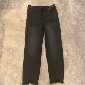 Kendall+ Kiley high rise straight jeans